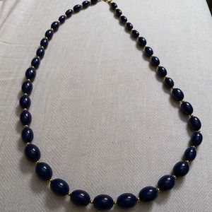 Navy blue necklace